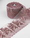 Aurora Blossom Beaded Border Lace - (Dusty Purple)